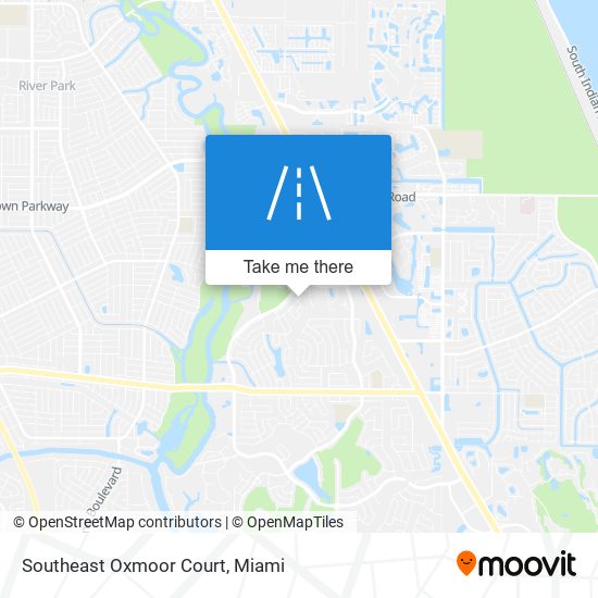 Southeast Oxmoor Court map