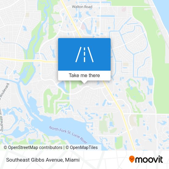 Southeast Gibbs Avenue map