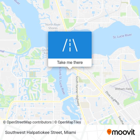 Southwest Halpatiokee Street map