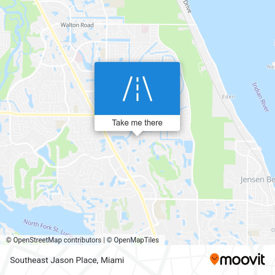 Southeast Jason Place map
