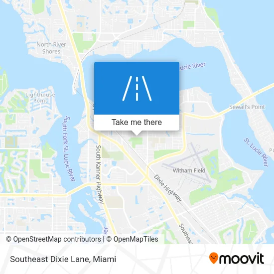 Southeast Dixie Lane map