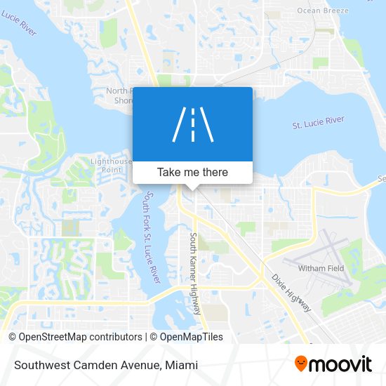 Southwest Camden Avenue map