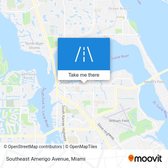 Mapa de Southeast Amerigo Avenue