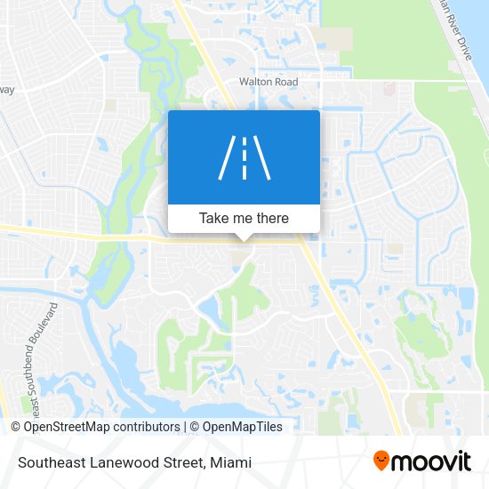 Mapa de Southeast Lanewood Street