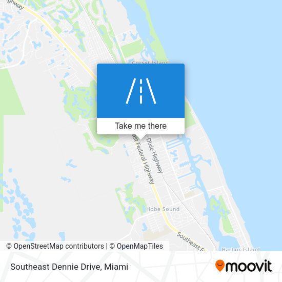 Southeast Dennie Drive map