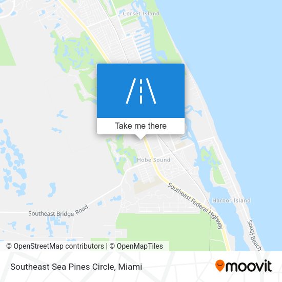Southeast Sea Pines Circle map