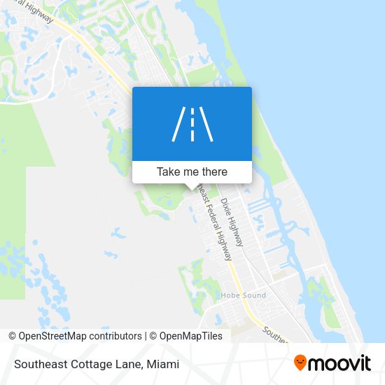 Southeast Cottage Lane map