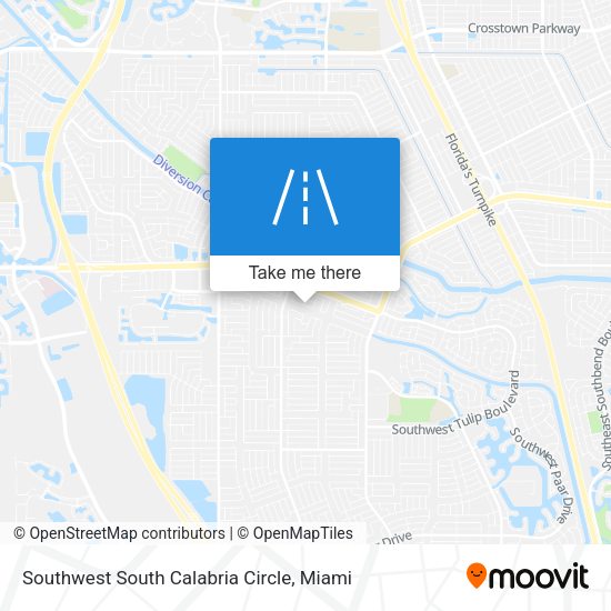 Southwest South Calabria Circle map
