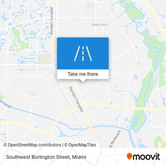 Southwest Burlington Street map