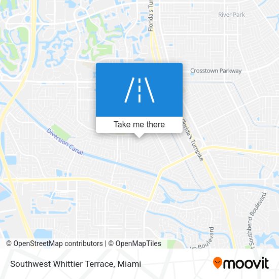 Southwest Whittier Terrace map
