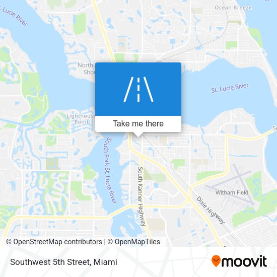 Mapa de Southwest 5th Street