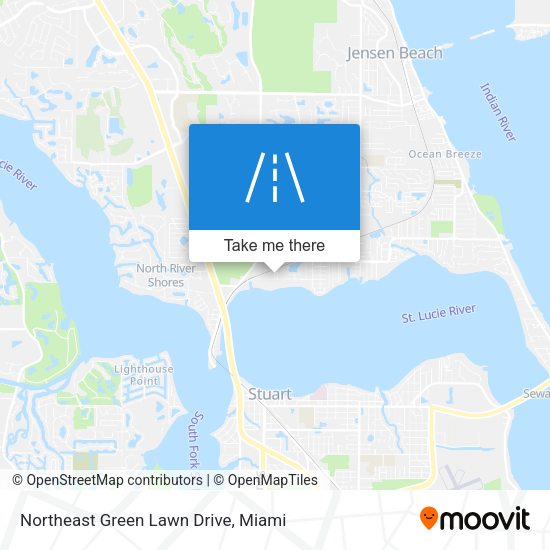 Mapa de Northeast Green Lawn Drive