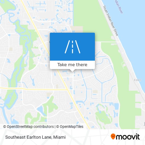 Southeast Earlton Lane map