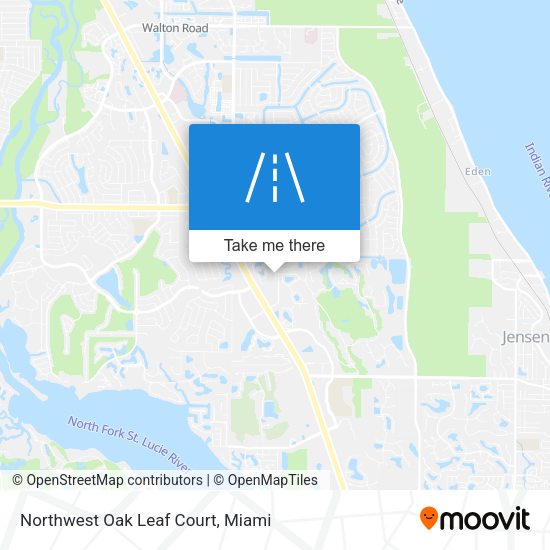 Northwest Oak Leaf Court map