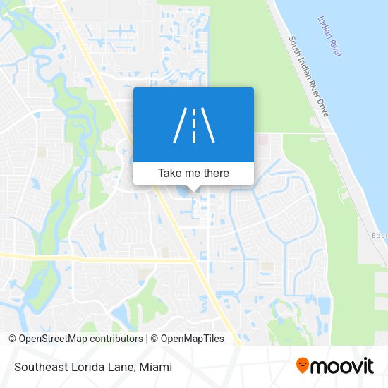 Southeast Lorida Lane map