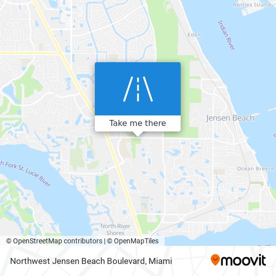 Northwest Jensen Beach Boulevard map