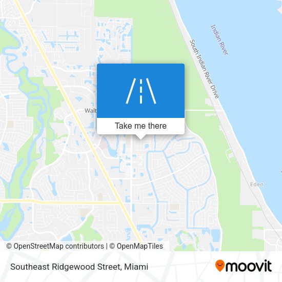 Southeast Ridgewood Street map