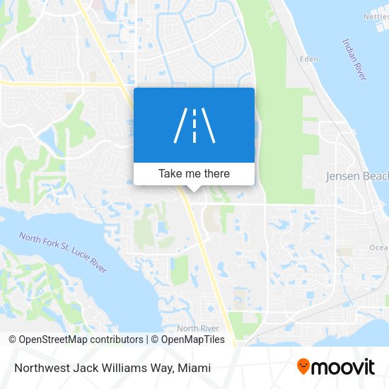 Northwest Jack Williams Way map