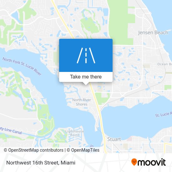 Northwest 16th Street map