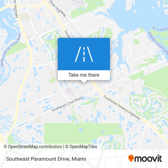 Southeast Paramount Drive map