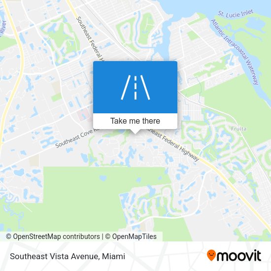 Southeast Vista Avenue map
