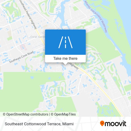 Southeast Cottonwood Terrace map