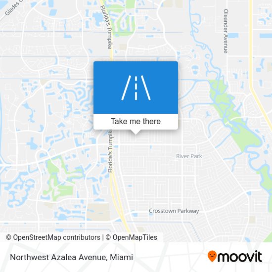 Northwest Azalea Avenue map