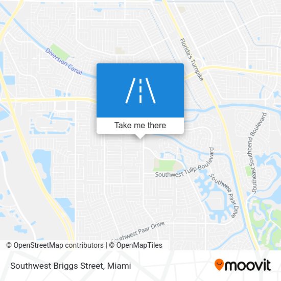 Southwest Briggs Street map