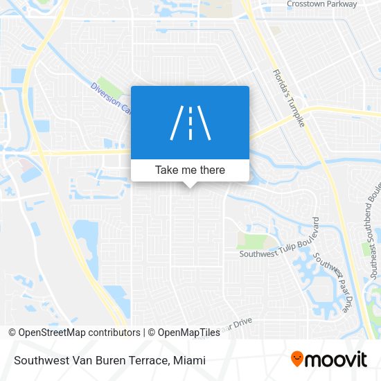 Mapa de Southwest Van Buren Terrace