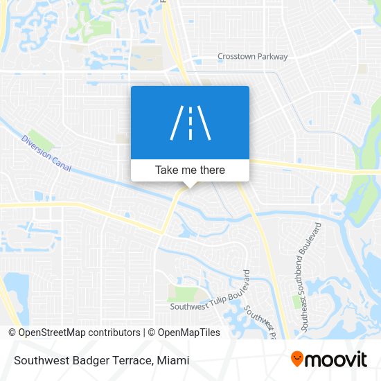 Southwest Badger Terrace map