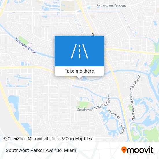 Southwest Parker Avenue map