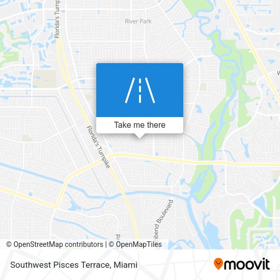 Southwest Pisces Terrace map