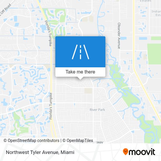 Mapa de Northwest Tyler Avenue