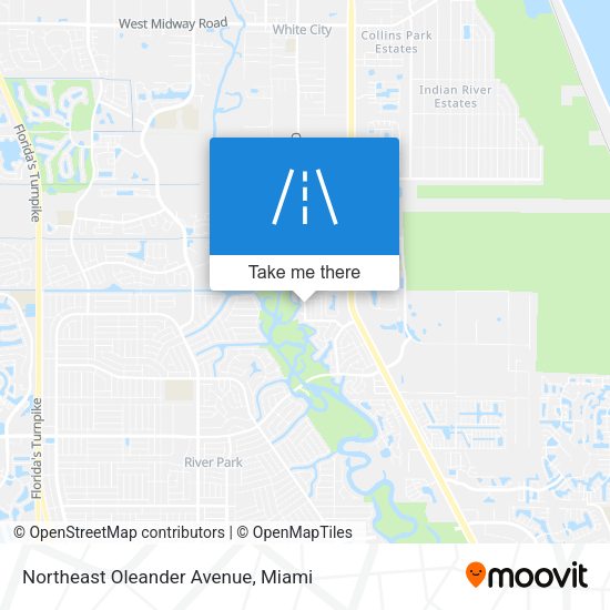 Northeast Oleander Avenue map