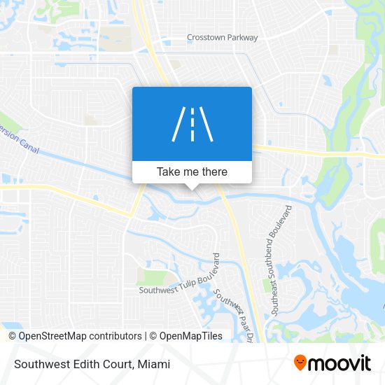 Southwest Edith Court map