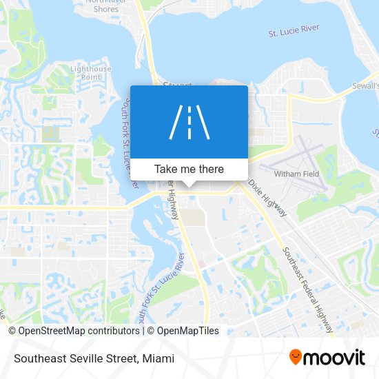 Southeast Seville Street map