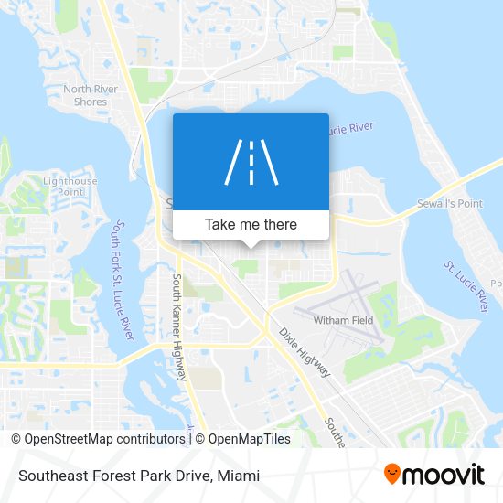 Southeast Forest Park Drive map