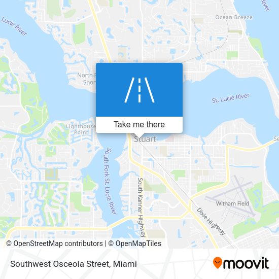 Southwest Osceola Street map