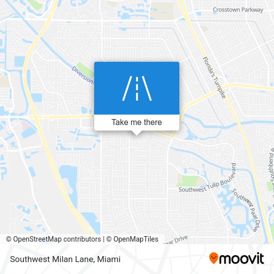 Mapa de Southwest Milan Lane