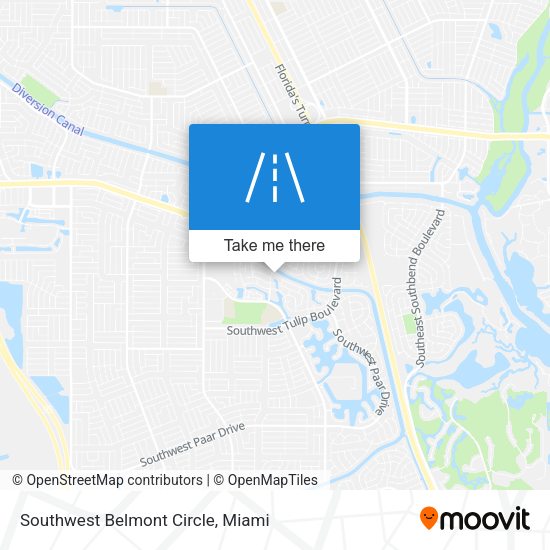 Southwest Belmont Circle map