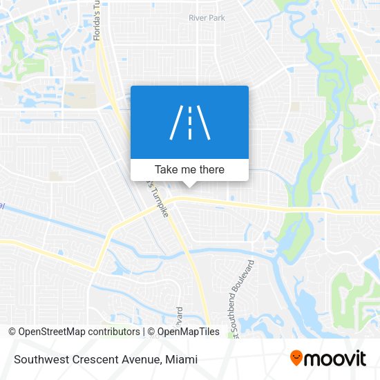 Southwest Crescent Avenue map