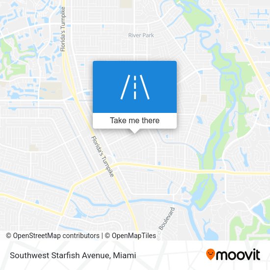 Southwest Starfish Avenue map