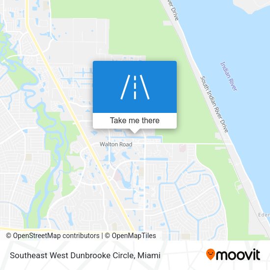 Southeast West Dunbrooke Circle map