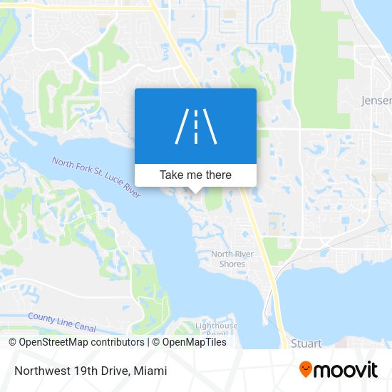Mapa de Northwest 19th Drive