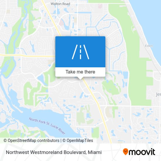 Northwest Westmoreland Boulevard map