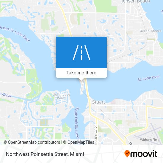 Northwest Poinsettia Street map
