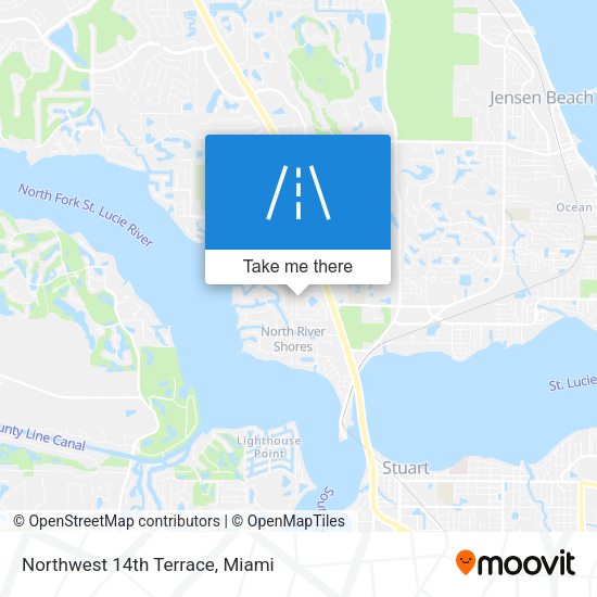Mapa de Northwest 14th Terrace