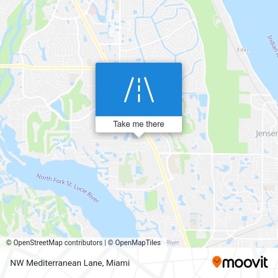 NW Mediterranean Lane map