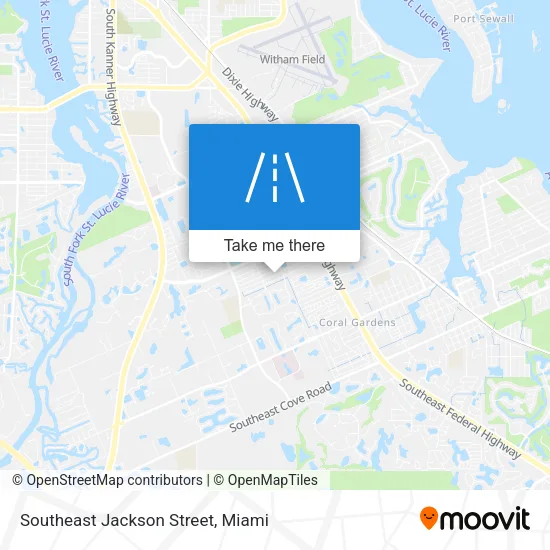 Southeast Jackson Street map