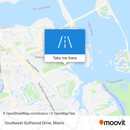 Mapa de Southeast Golfwood Drive